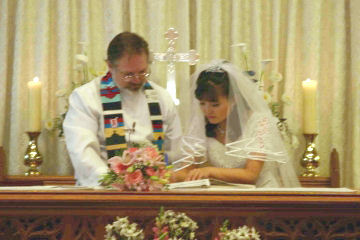 Wedding signing